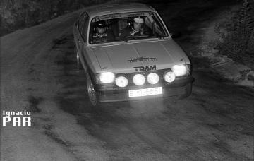 Agustí Torelló-Francesc Junoy  (Opel Kadett GT/E). Rallye Penedès 1979 / Foto: Ignacio Par